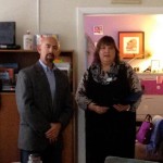 Vangi McCoy with Lt Govenor Joe Garcia at MECC